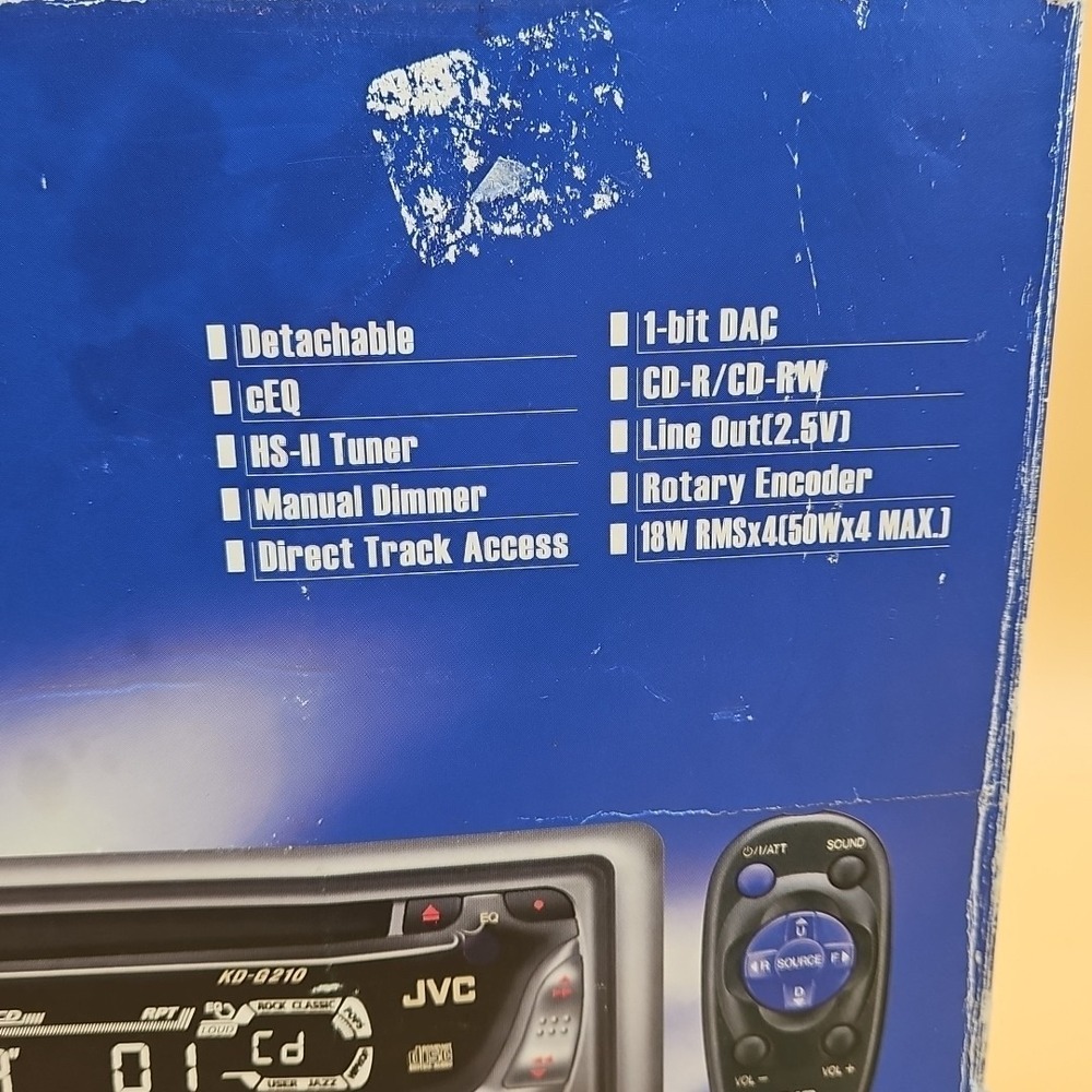 JVC KD-G210 CD Player Radio In Dash Receiver Automotive Vehicle Audio Brand New - Picture 3 of 9